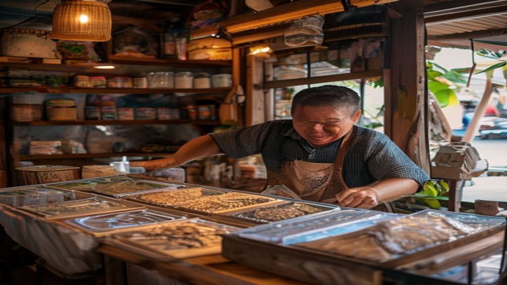 Plakat akrilik grosir Labuan Bajo Komodo dengan desain elegan